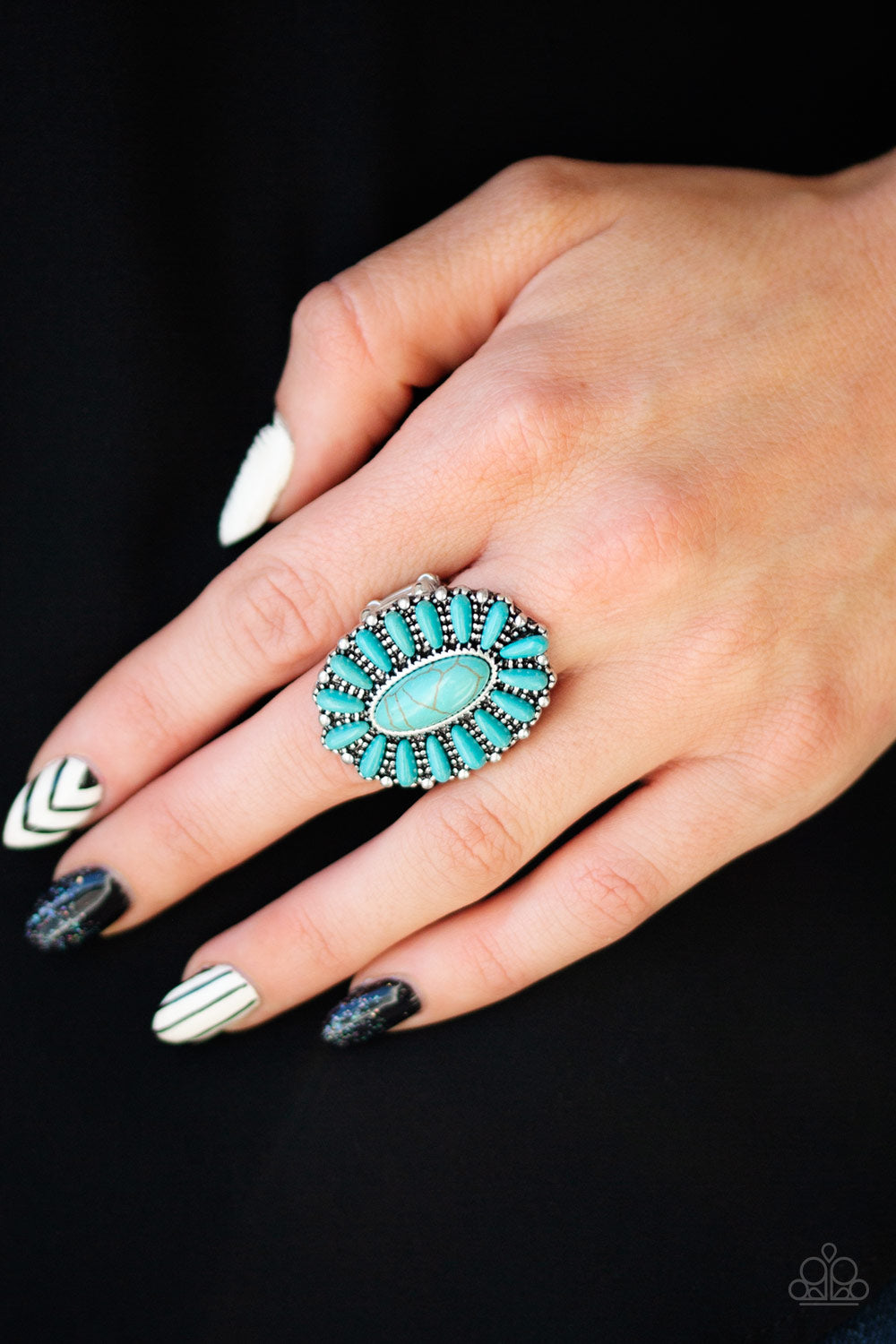Paparazzi ♥ Cactus Cabana - Blue ♥  Ring