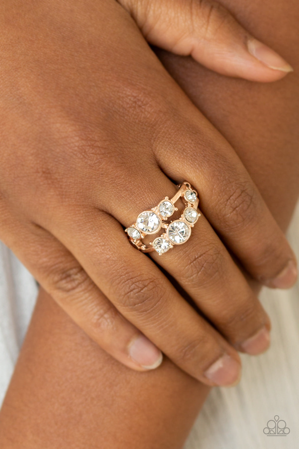 Paparazzi ♥ Interstellar Fashion - Rose Gold ♥  Ring