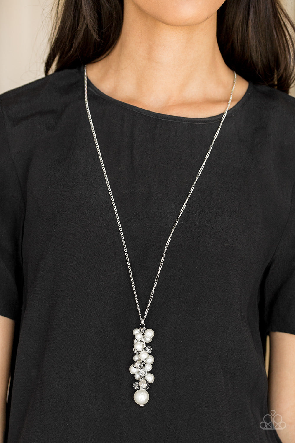 Paparazzi ♥ Ballroom Belle - White ♥  Necklace