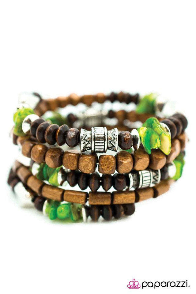 Paparazzi ♥ To Infinity... - Green ♥ Bracelet