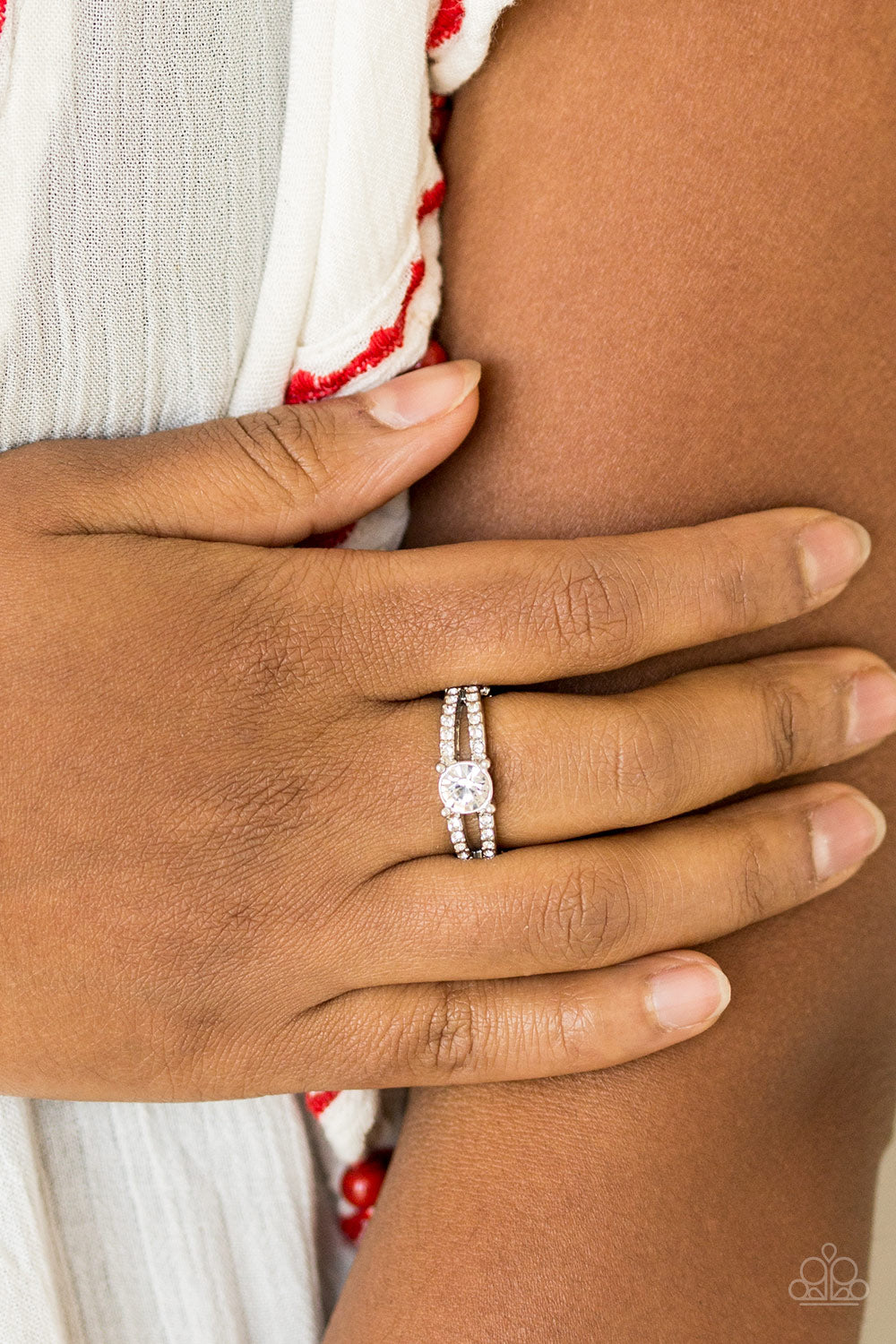 Paparazzi ♥ Dream Sparkle - White ♥  Ring