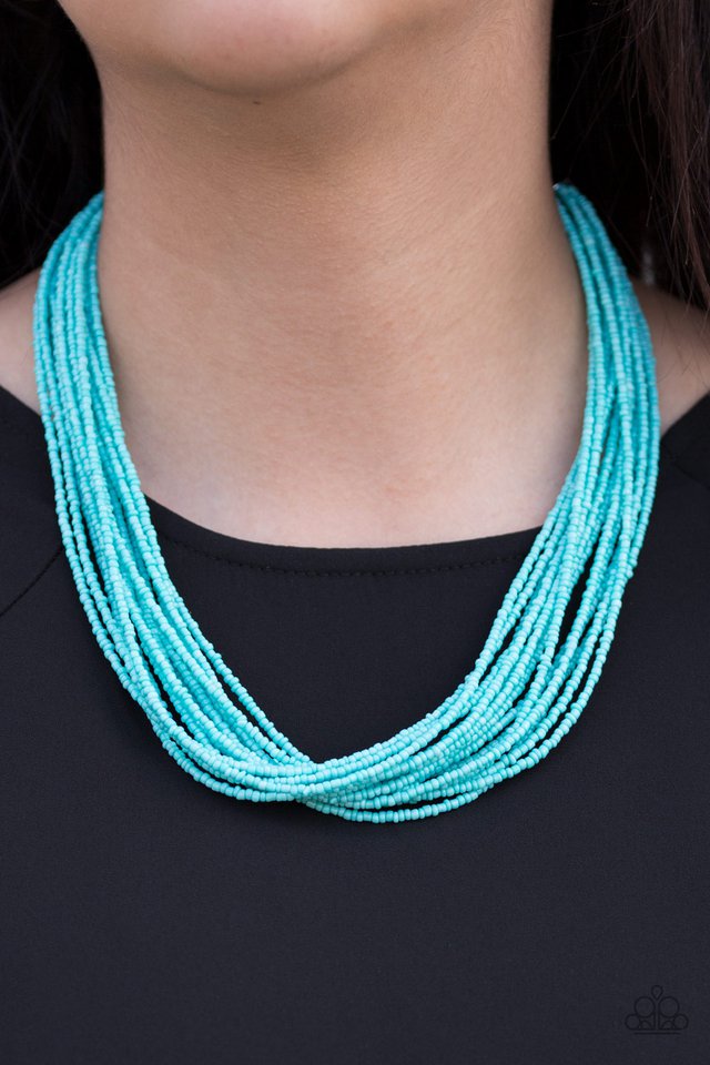 Paparazzi ♥ Wide Open Spaces - Blue ♥ Necklace