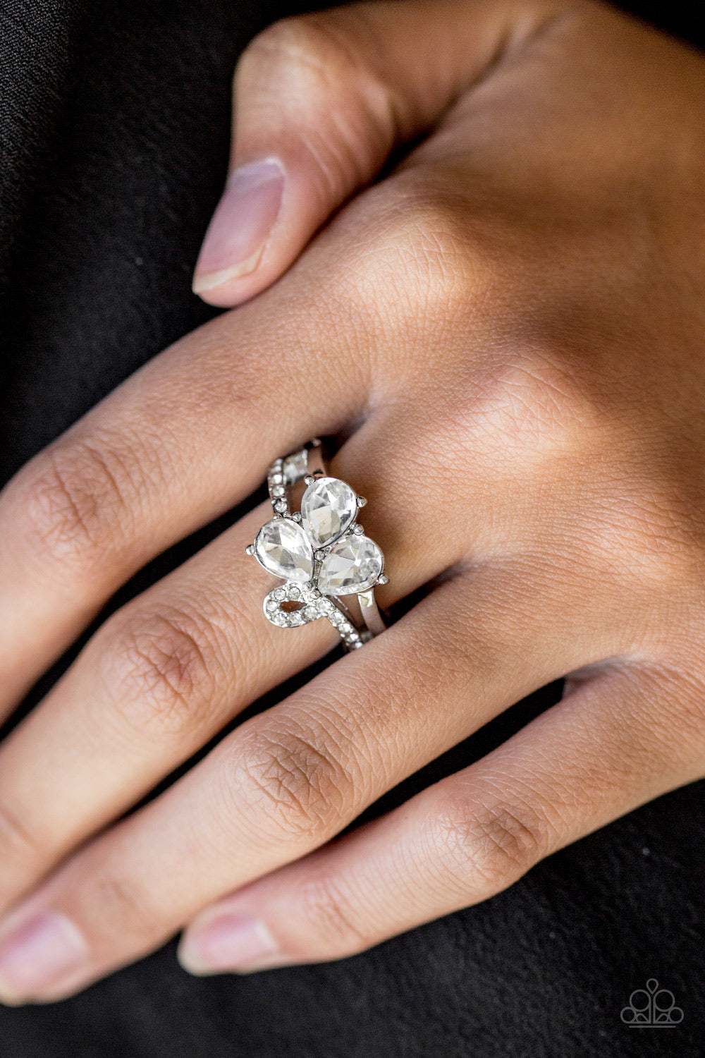 Paparazzi ♥ Friends In High-End Places - White ♥  Ring