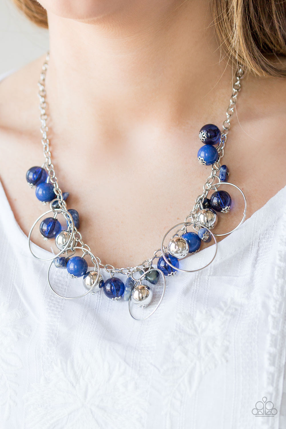 Paparazzi ♥ Mountain Mosaic - Blue ♥  Necklace