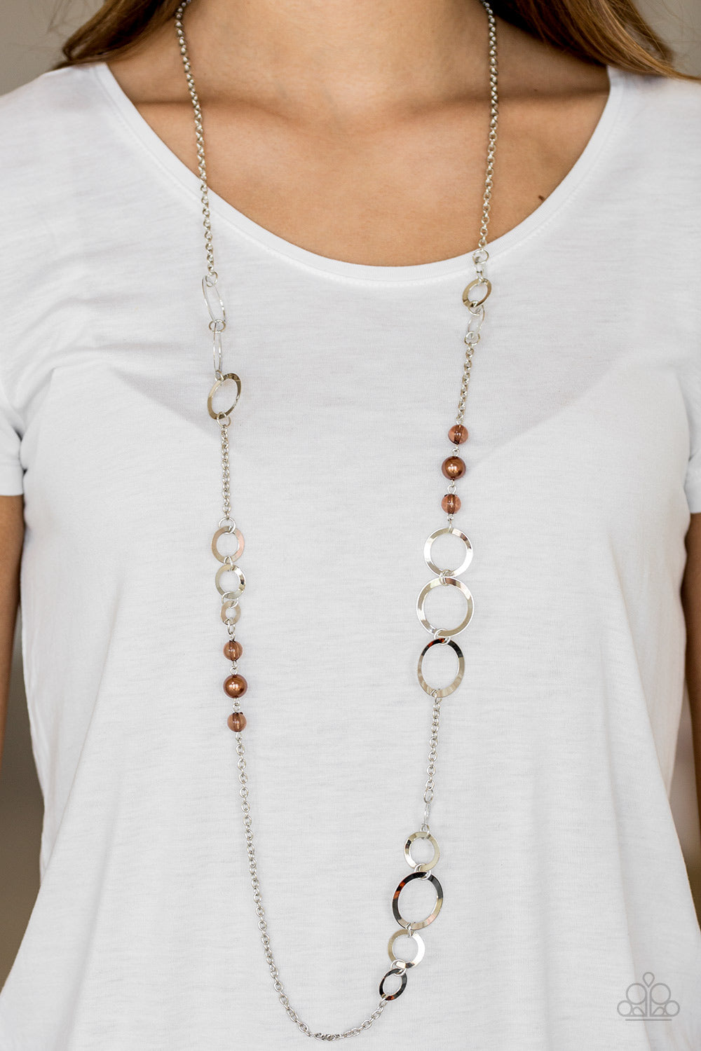 Paparazzi ♥ The GLOW-est Of The GLOW - Brown ♥  Necklace