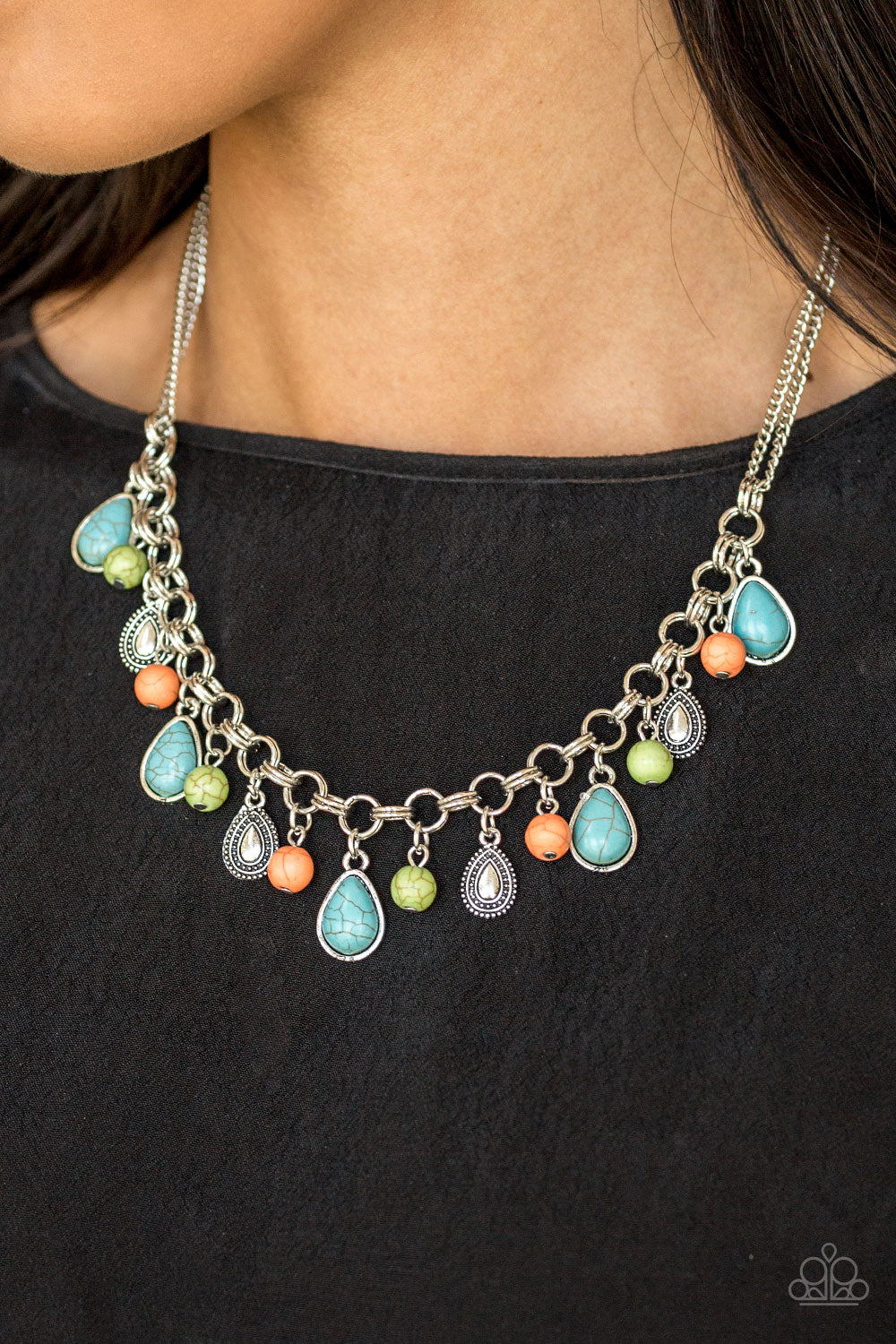 Paparazzi ♥ Welcome To Bedrock - Multi ♥  Necklace