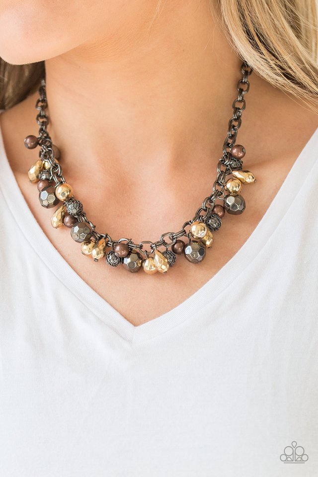 Paparazzi ♥ Building My Brand - Black ♥ Necklace