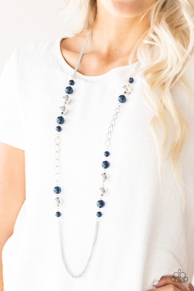 Paparazzi ♥ Uptown Talker - Blue ♥ Necklace