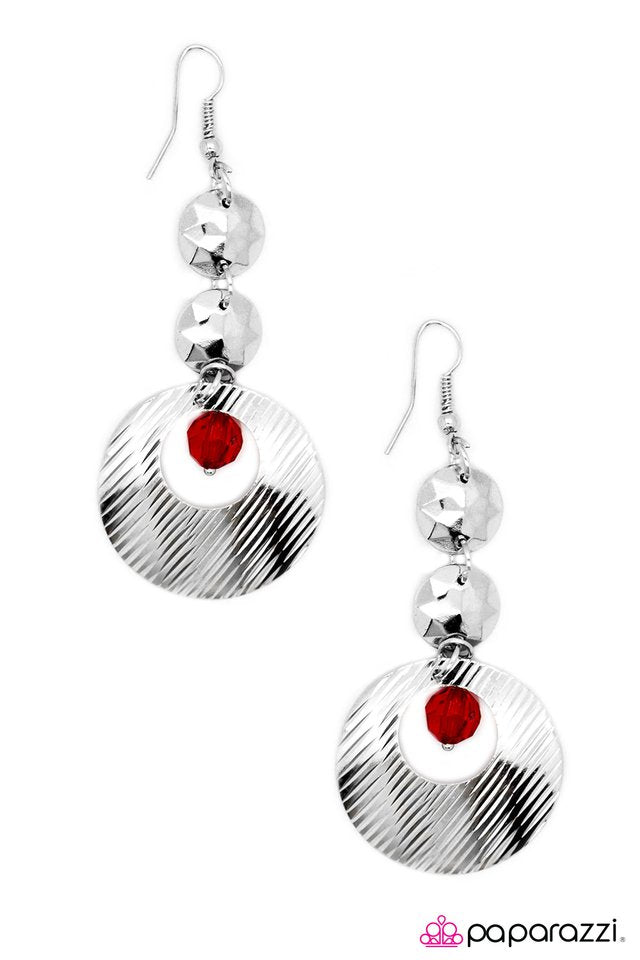 Paparazzi ♥ The Fast Lane - Red ♥ Earrings