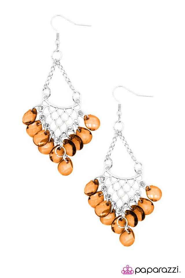 Paparazzi ♥ Long Story Short - Brown ♥ Earrings