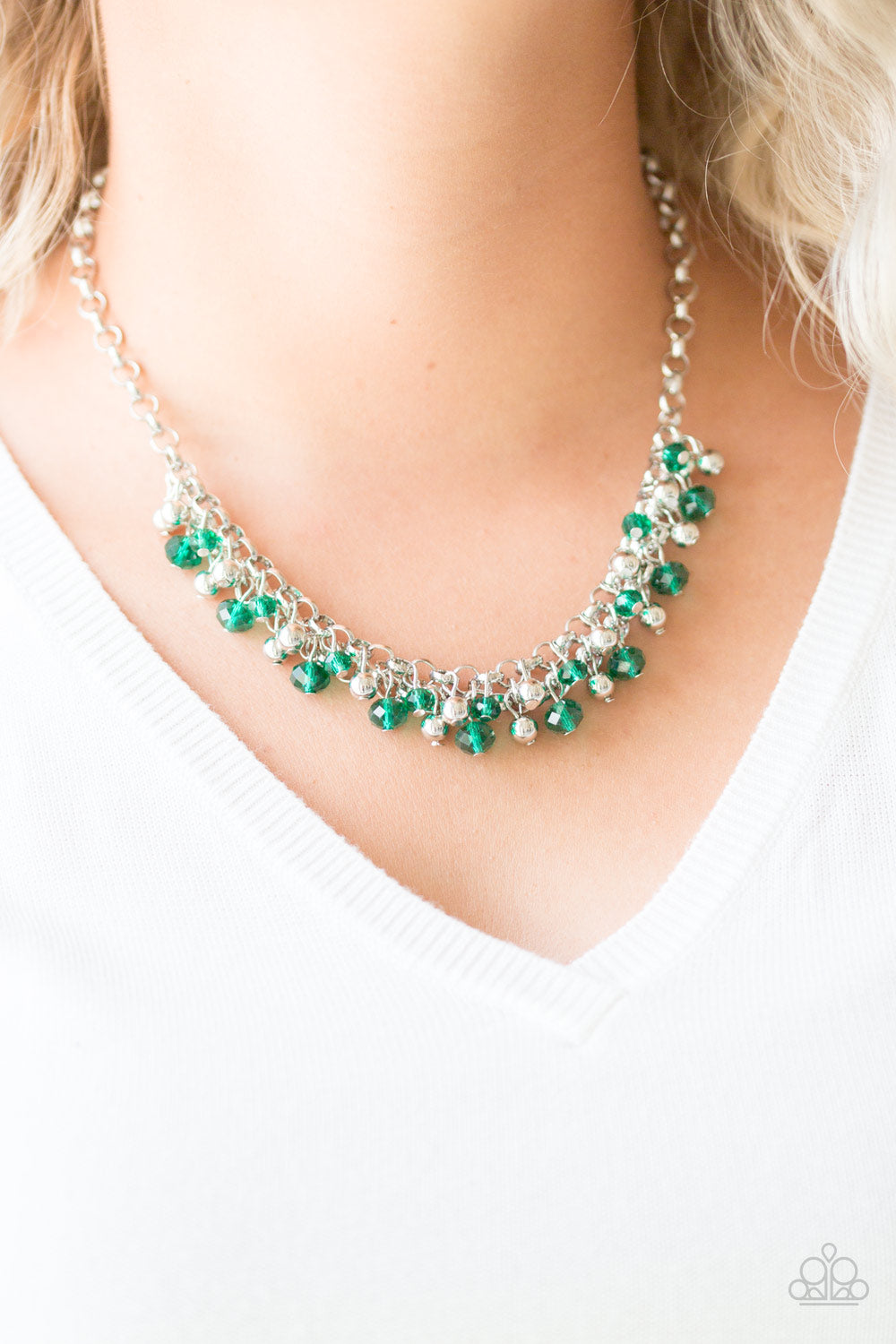 Paparazzi ♥ Trust Fund Baby - Green ♥  Necklace