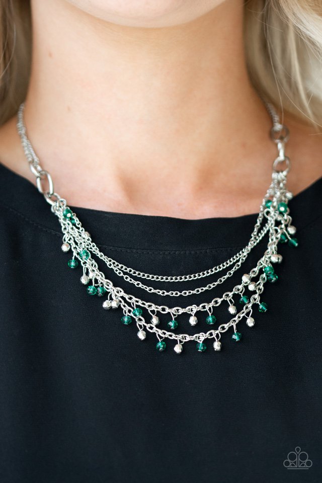 Paparazzi ♥ Financially Fabulous - Green ♥ Necklace