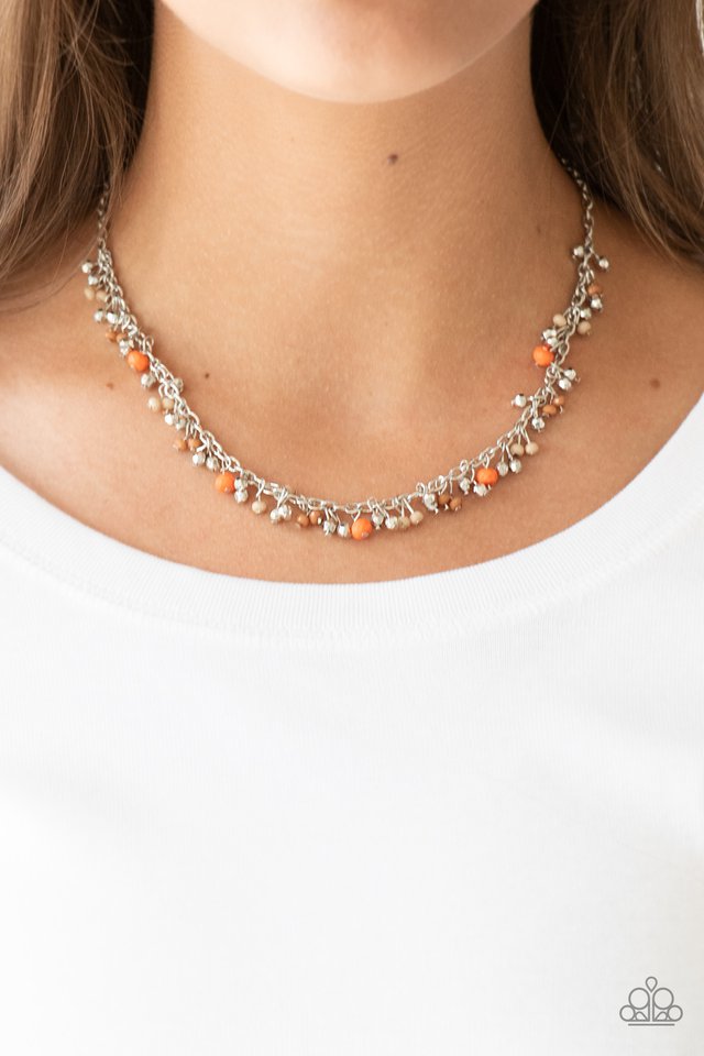 Paparazzi ♥ Sailing The Seven Seas - Orange ♥ Necklace