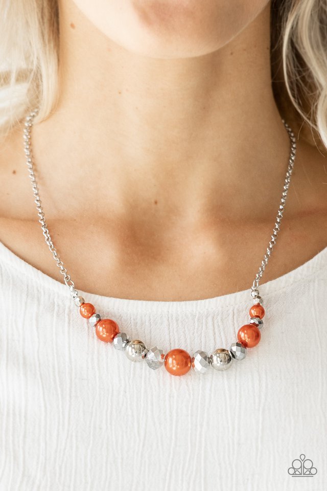 Paparazzi ♥ The Big-Leaguer - Orange ♥ Necklace