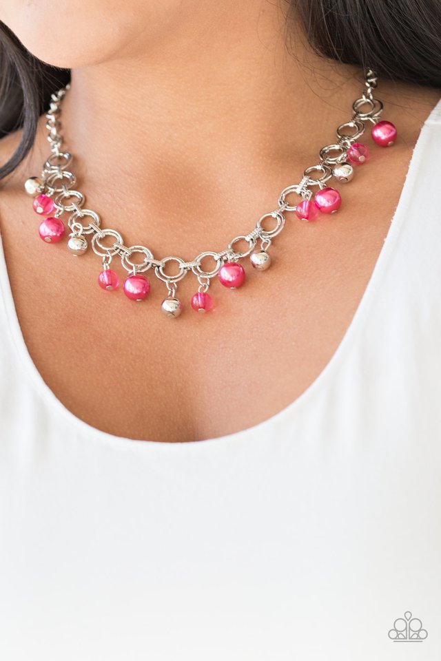 Paparazzi ♥ Fiercely Fancy - Pink ♥ Necklace