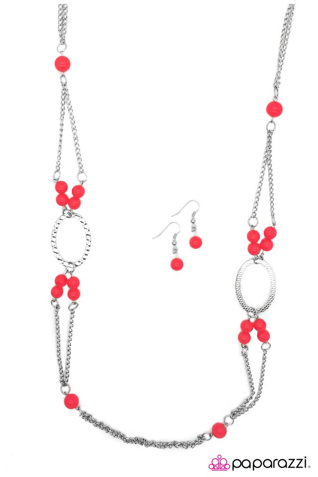 Paparazzi ♥ One Step At A Time - Red ♥ Necklace
