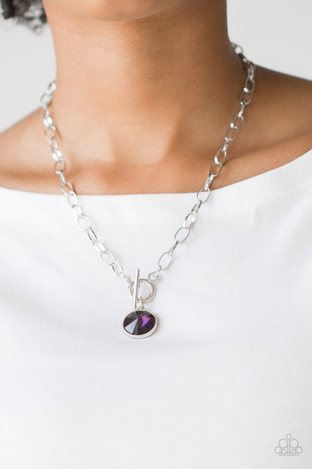 Paparazzi ♥ She Sparkles On - Purple ♥ Necklace