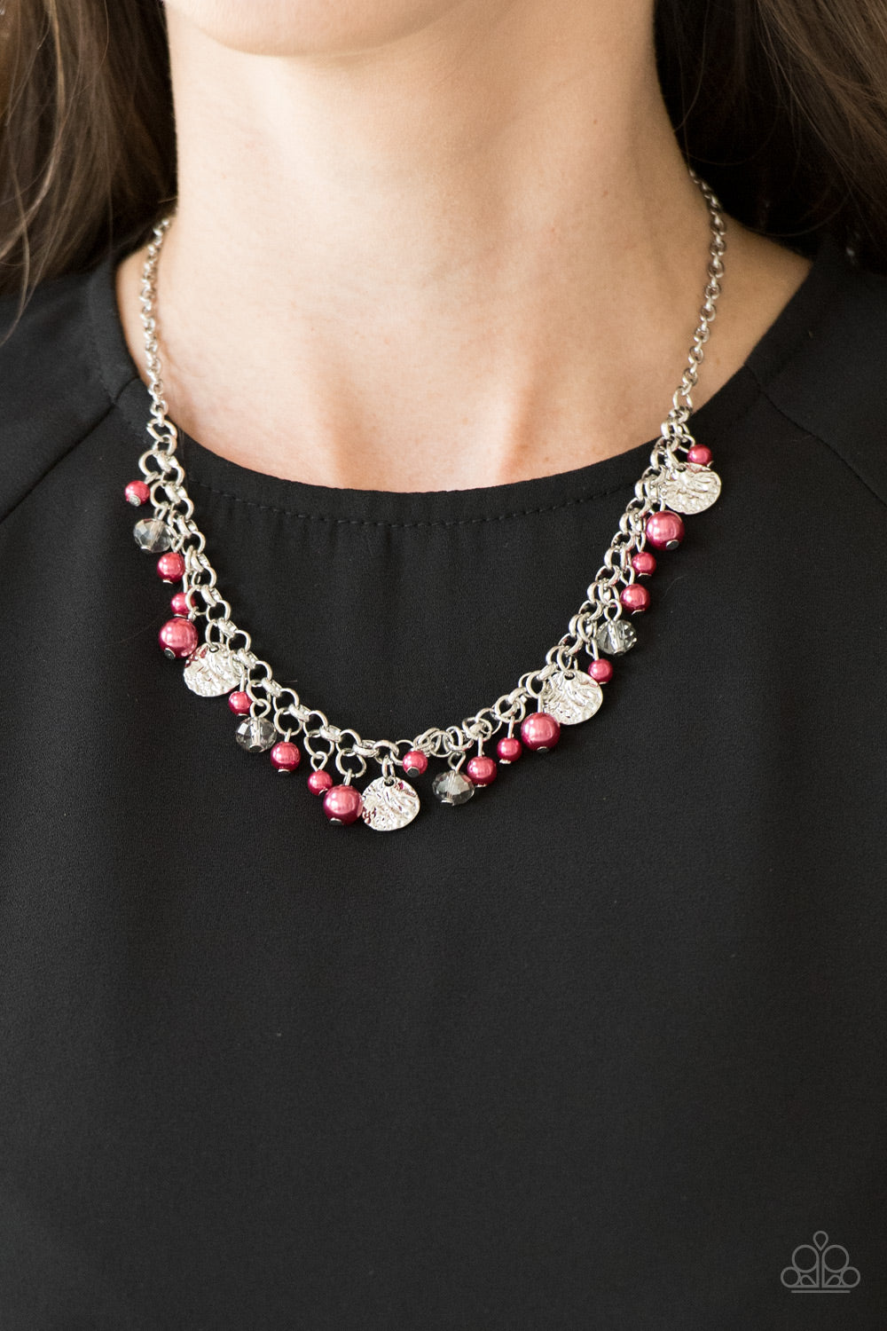 Paparazzi ♥ Coastal Cache - Red ♥  Necklace