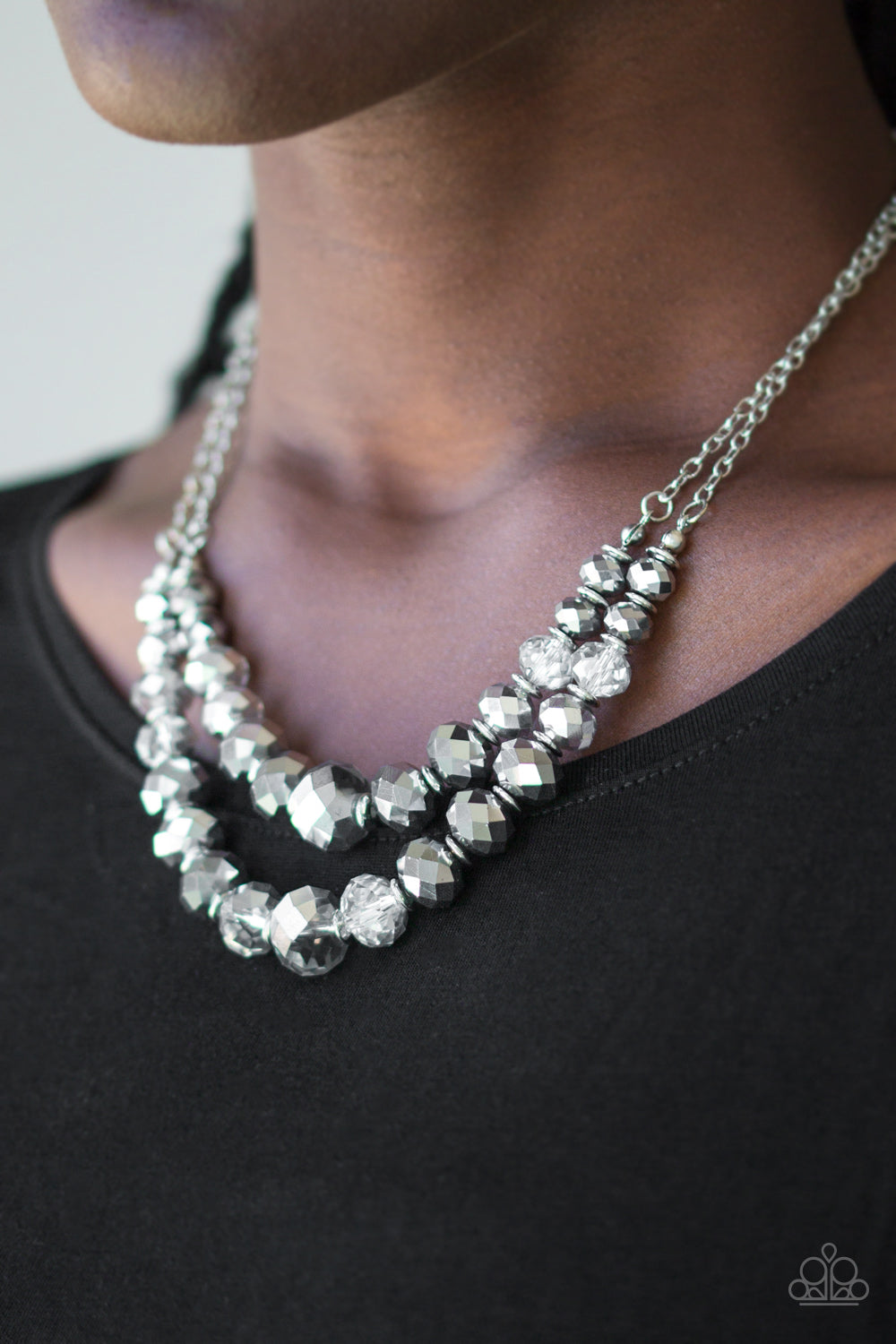 Paparazzi ♥ Strikingly Spellbinding - Silver ♥  Necklace