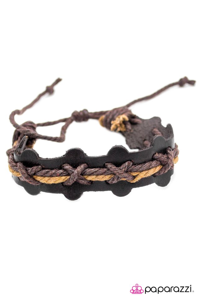 Paparazzi ♥ Bursting At the Seams - Brown ♥ Bracelet