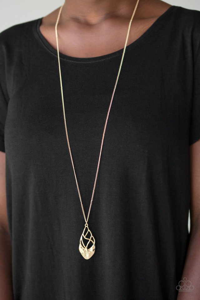 Paparazzi ♥ Swank Bank - Gold ♥ Necklace