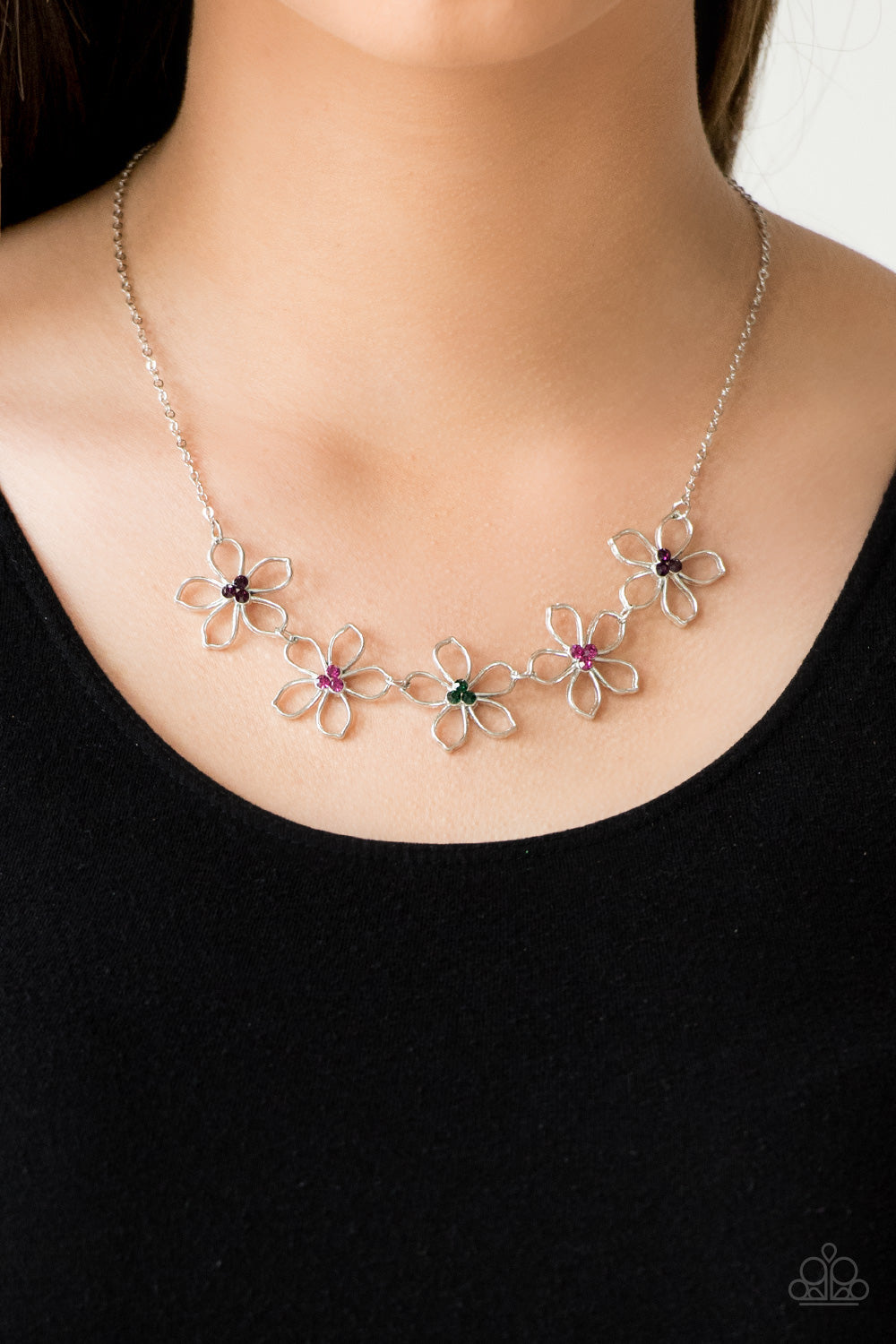 Paparazzi ♥ Hoppin Hibiscus - Multi ♥  Necklace