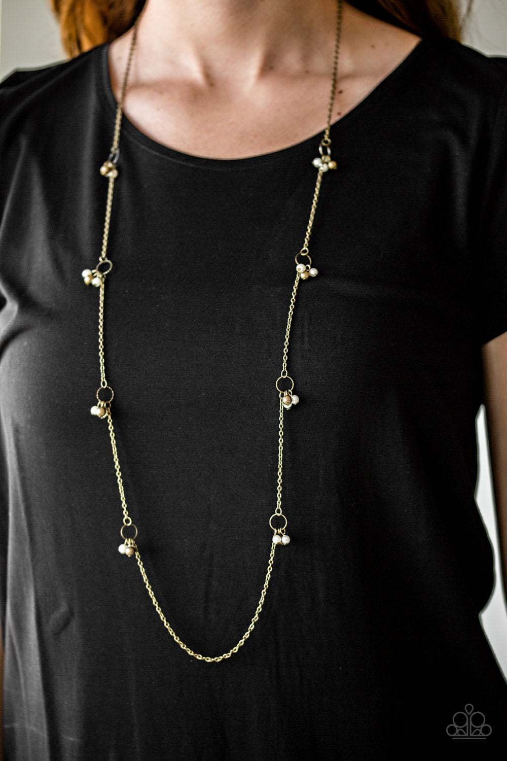 Paparazzi ♥ House Party Posh - Brass ♥  Necklace