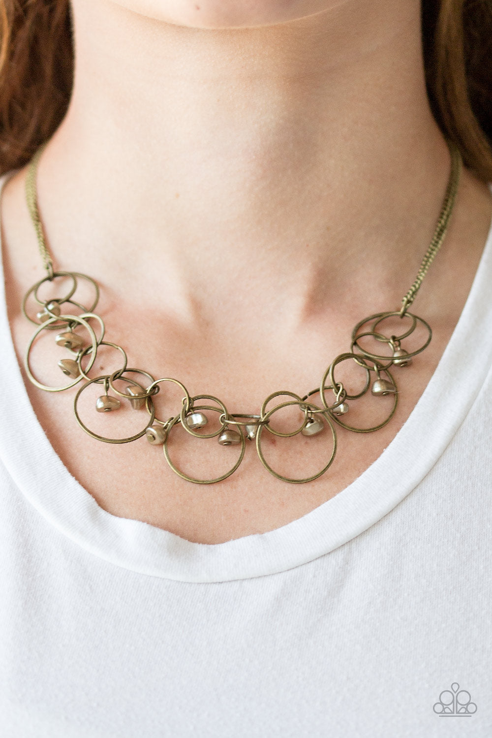 Paparazzi ♥ Seafront Scene - Brass ♥  Necklace