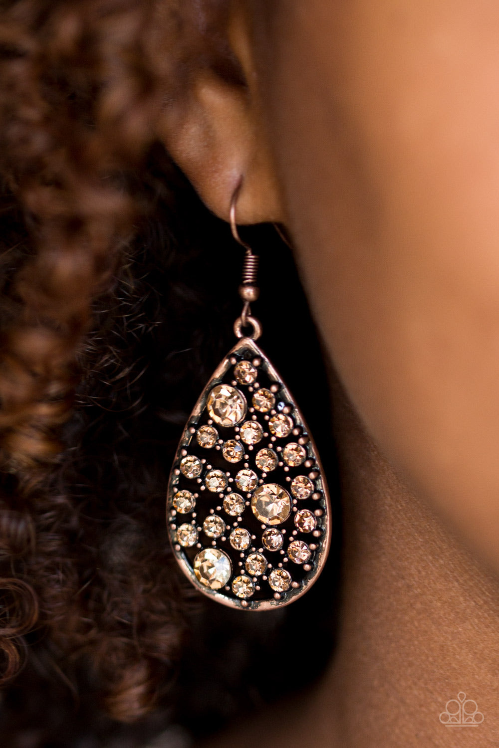 Paparazzi ♥ GLOW With The Flow - Copper ♥  Earrings