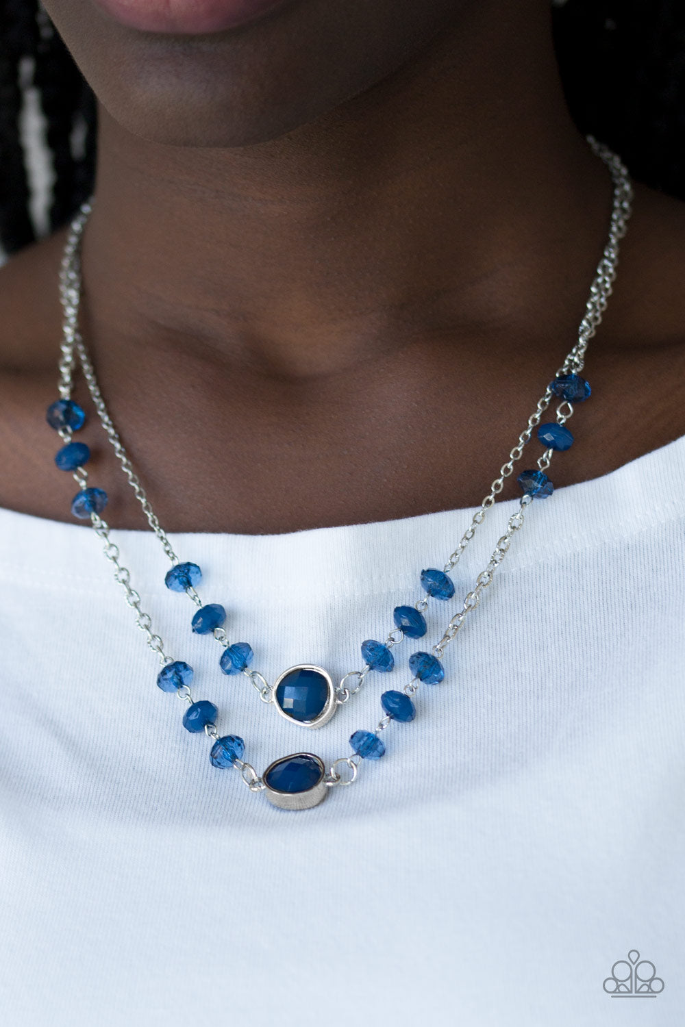 Paparazzi ♥ Gala Glow - Blue ♥  Necklace