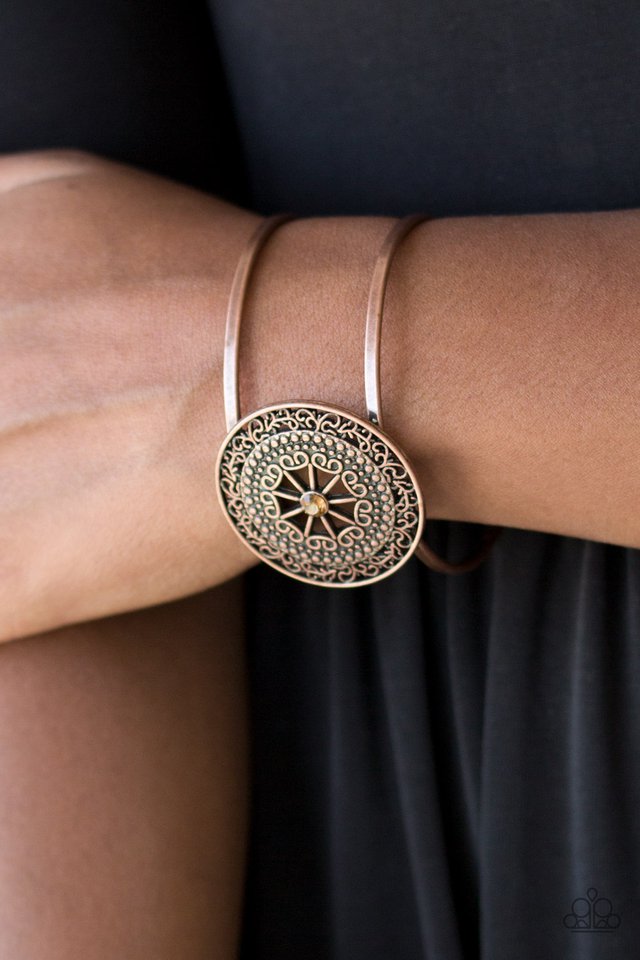 Paparazzi ♥ Cool Compass - Copper ♥ Bracelet