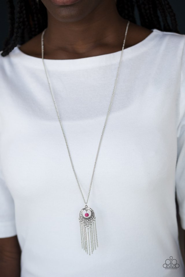 Paparazzi ♥ Western Weather - Pink ♥ Necklace