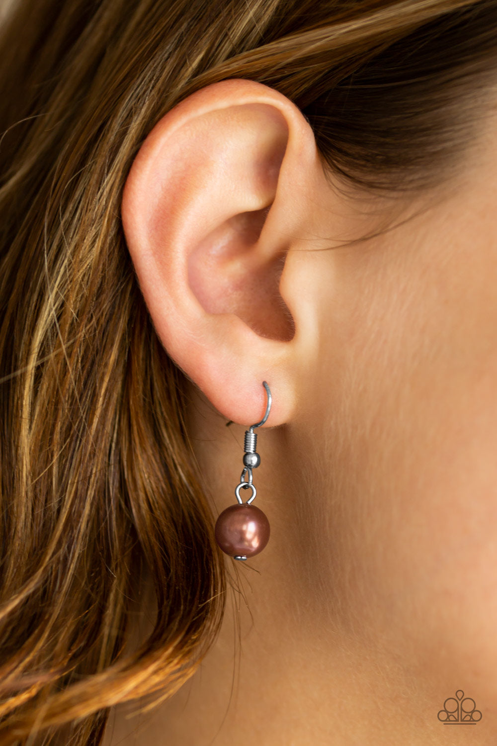 Paparazzi ♥ Hoppin Hearts - Brown ♥  Necklace