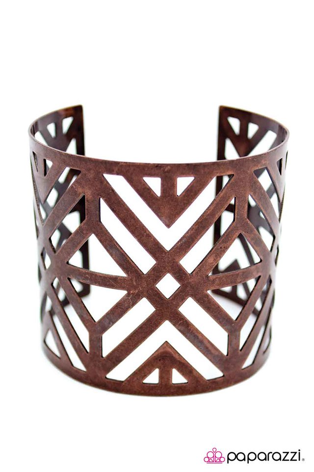 Paparazzi ♥ Aztec Adventure - Copper ♥ Bracelet