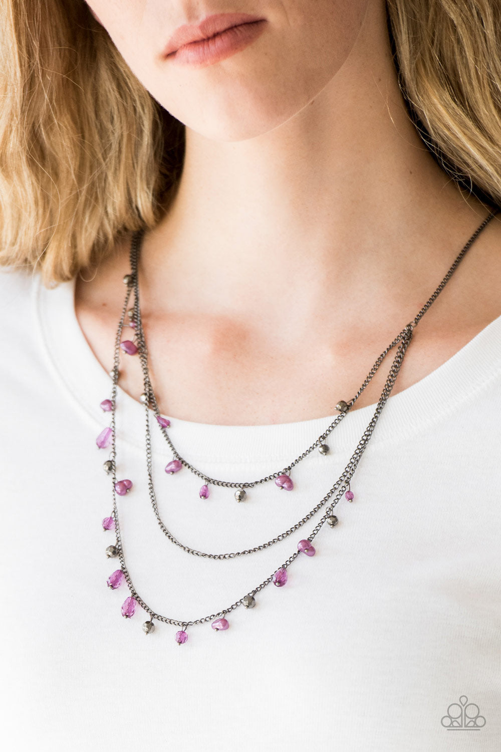 Paparazzi ♥ Pebble Beach Beauty - Purple ♥  Necklace