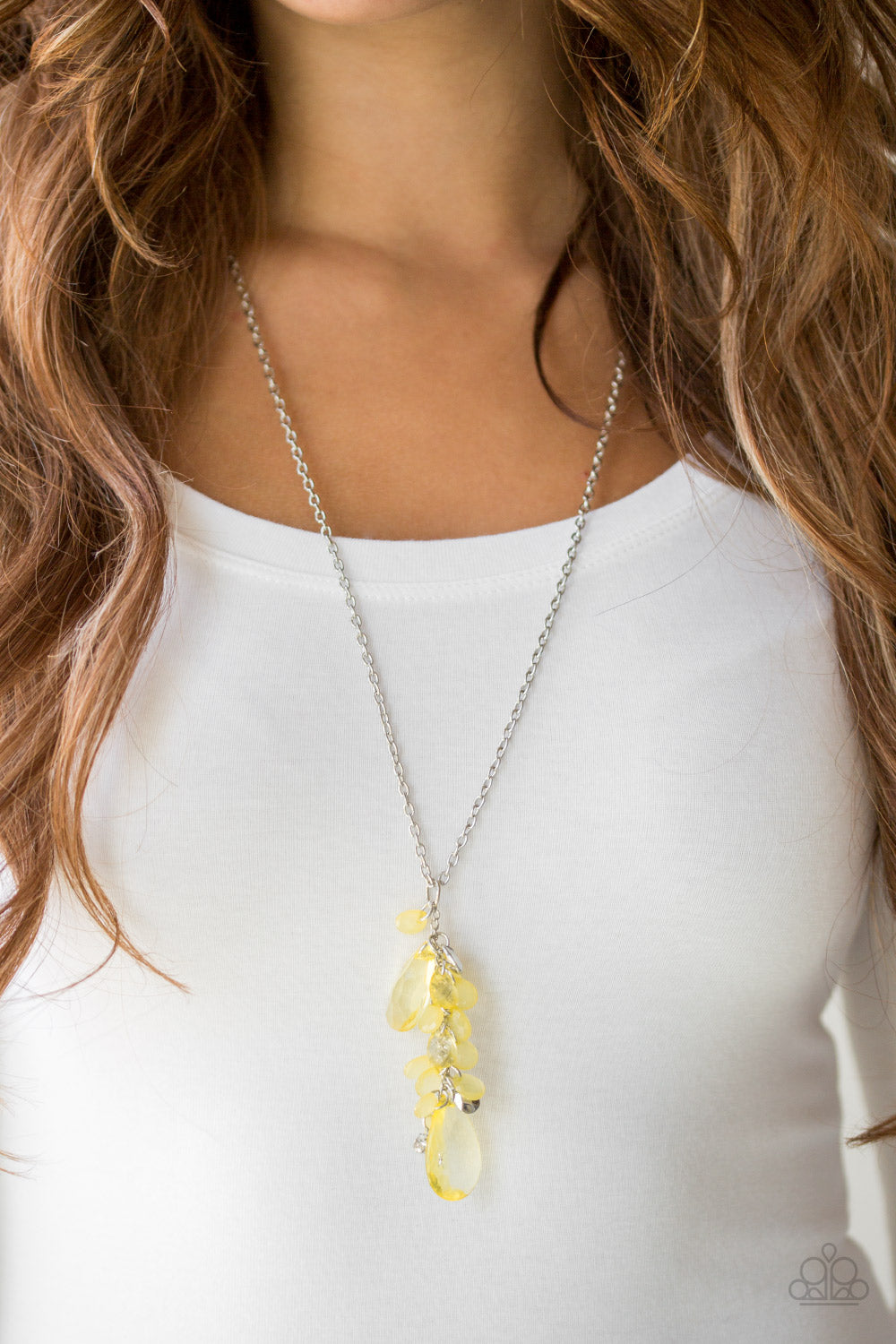 Paparazzi ♥ Summer Solo - Yellow ♥  Necklace