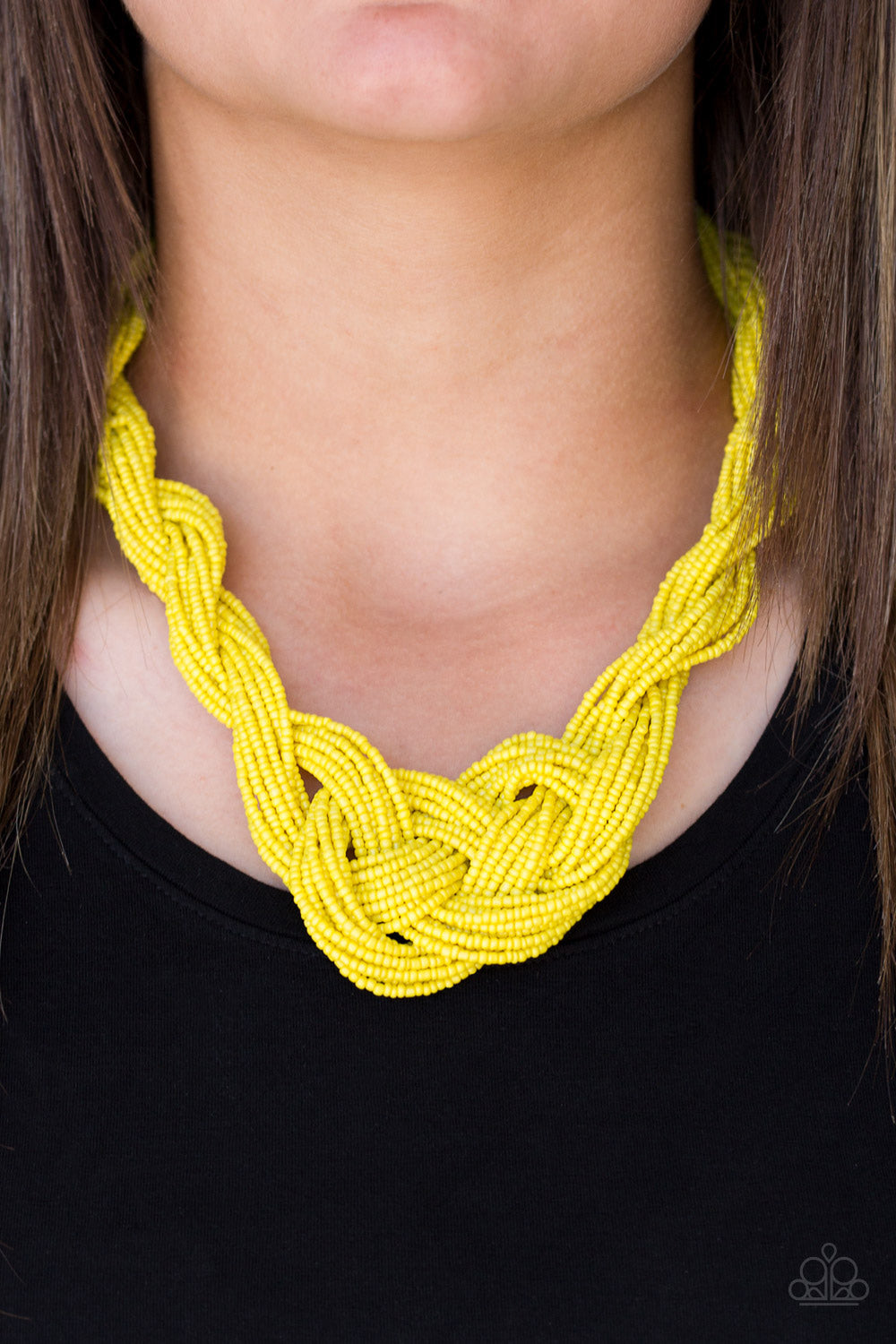 Paparazzi ♥ A Standing Ovation - Yellow ♥  Necklace
