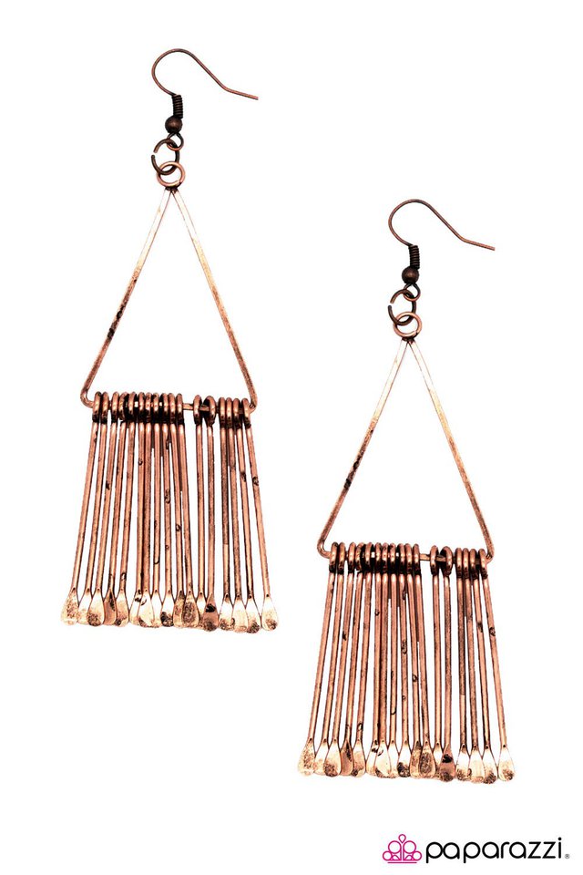 Paparazzi ♥ In Full Swing - Copper ♥ Earrings