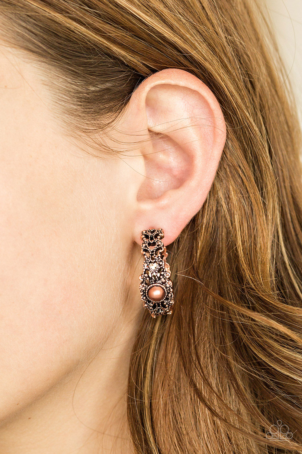 Paparazzi ♥ Exquisite Expense - Copper ♥  Earrings