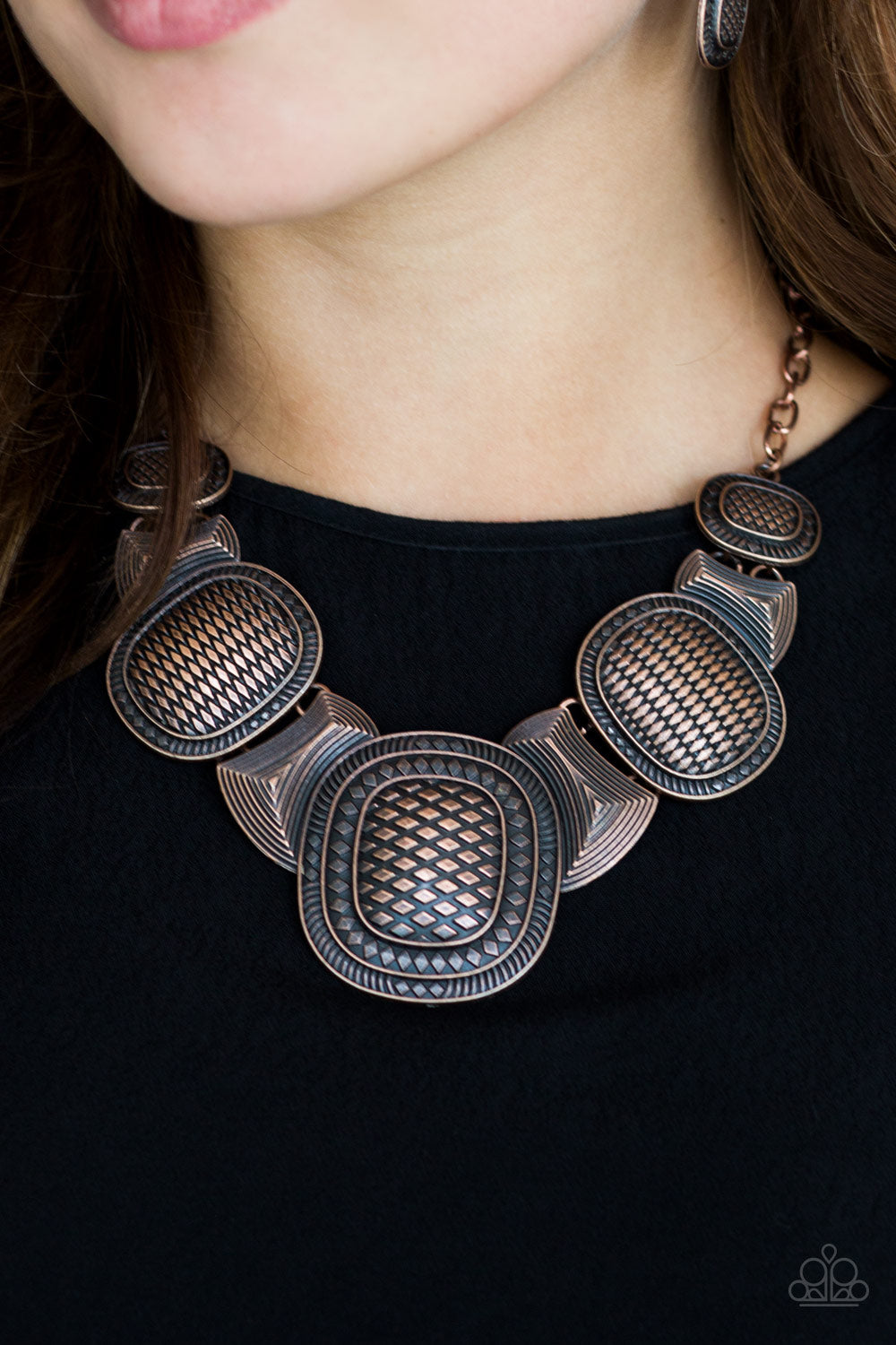 Paparazzi ♥ Prehistoric Powerhouse - Copper ♥  Necklace
