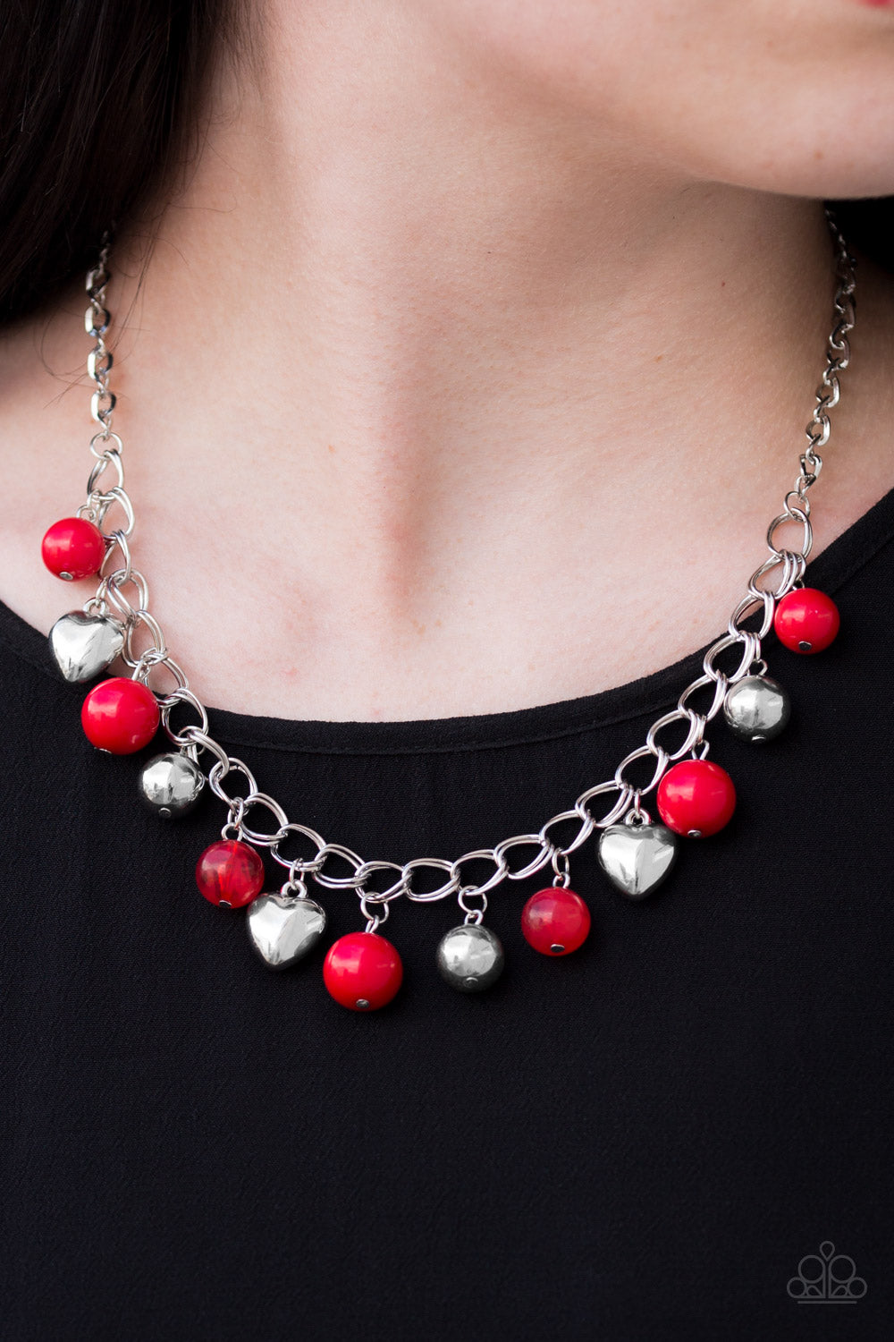 Paparazzi ♥ Summer Fling - Red ♥  Necklace