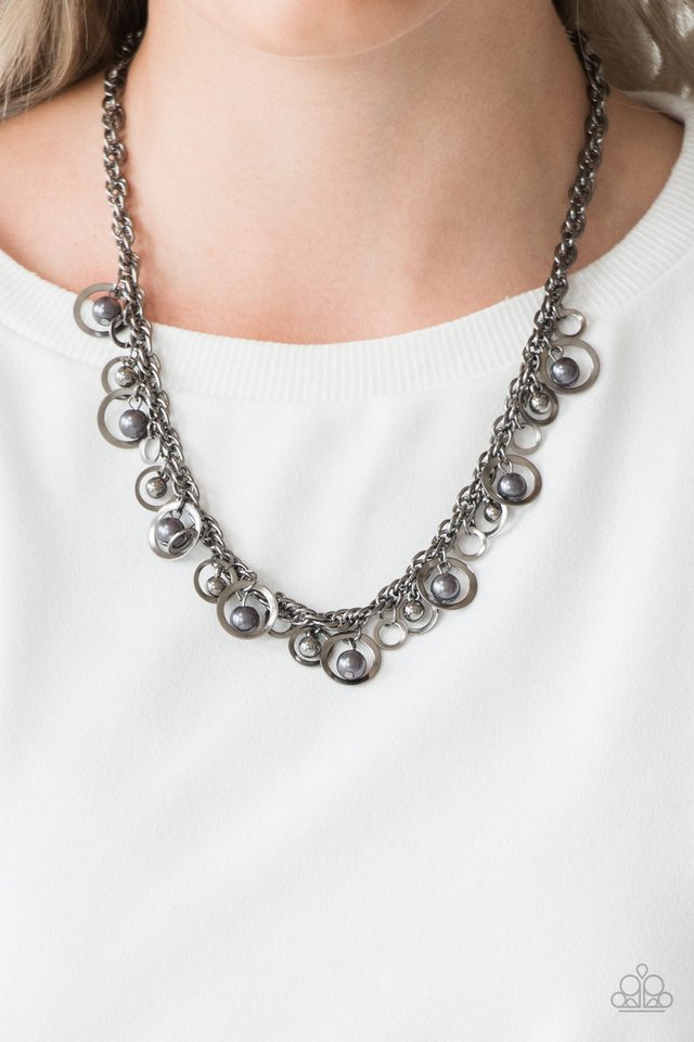 Paparazzi ♥ Shipwreck Style - Black ♥ Necklace