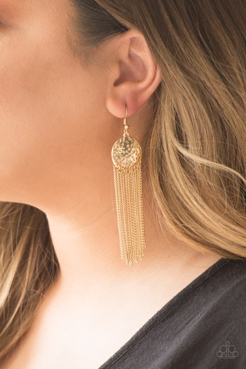 Paparazzi ♥ Solar Scene - Gold ♥  Earrings