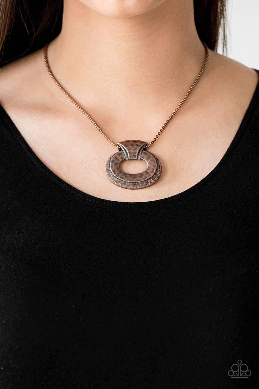 Paparazzi ♥ Retro Rebel - Copper ♥  Necklace
