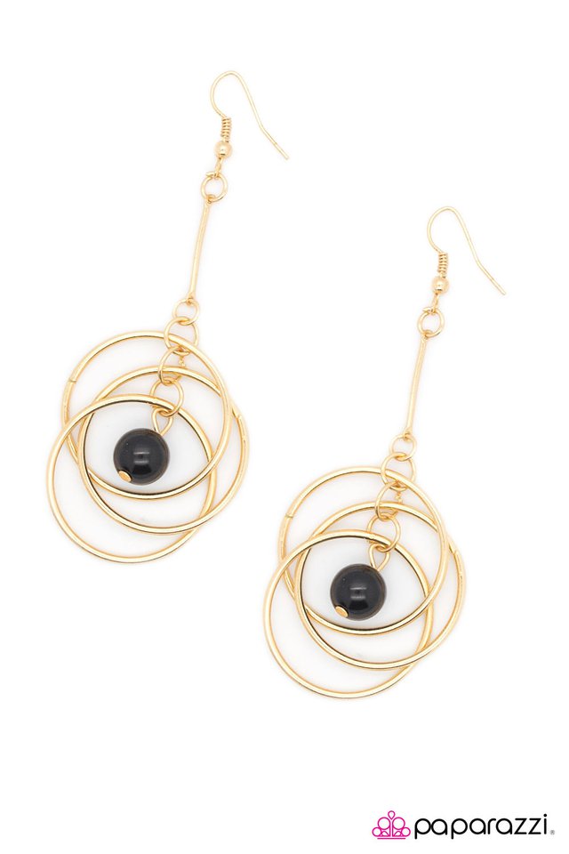 Paparazzi ♥ You Say You Want A Revolution - Gold ♥ Earrings