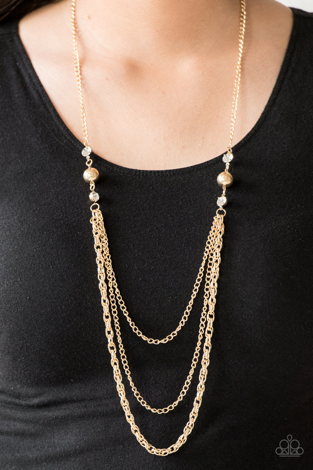 Paparazzi ♥ RITZ It All - Gold ♥  Necklace