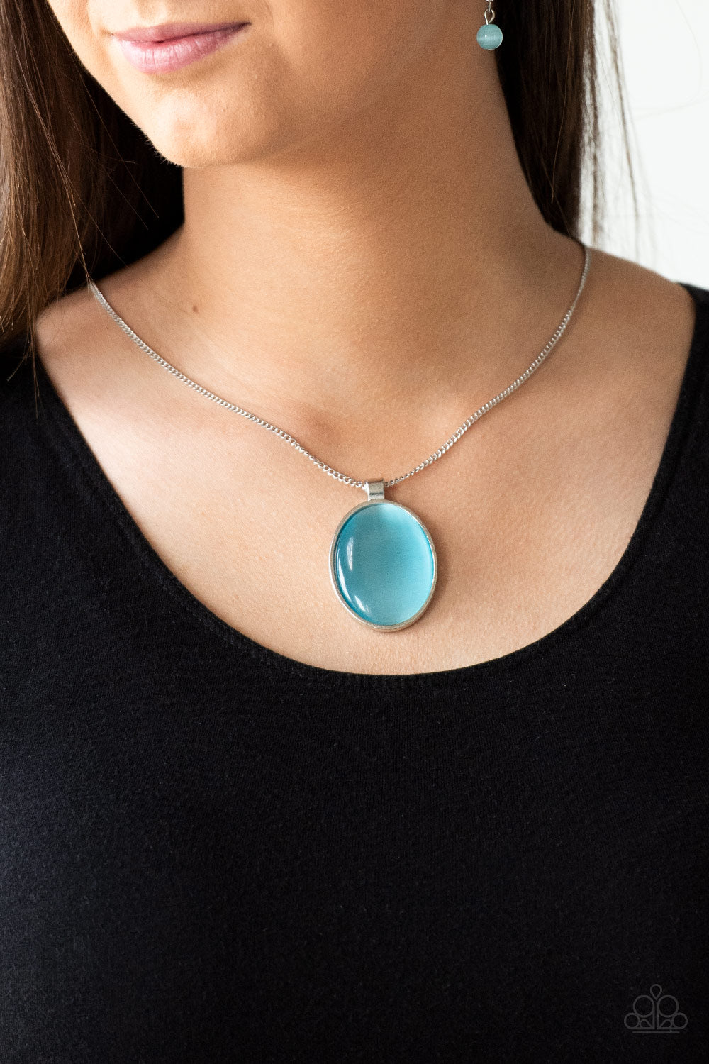 Paparazzi ♥ Pretty Poppin - Blue ♥  Necklace