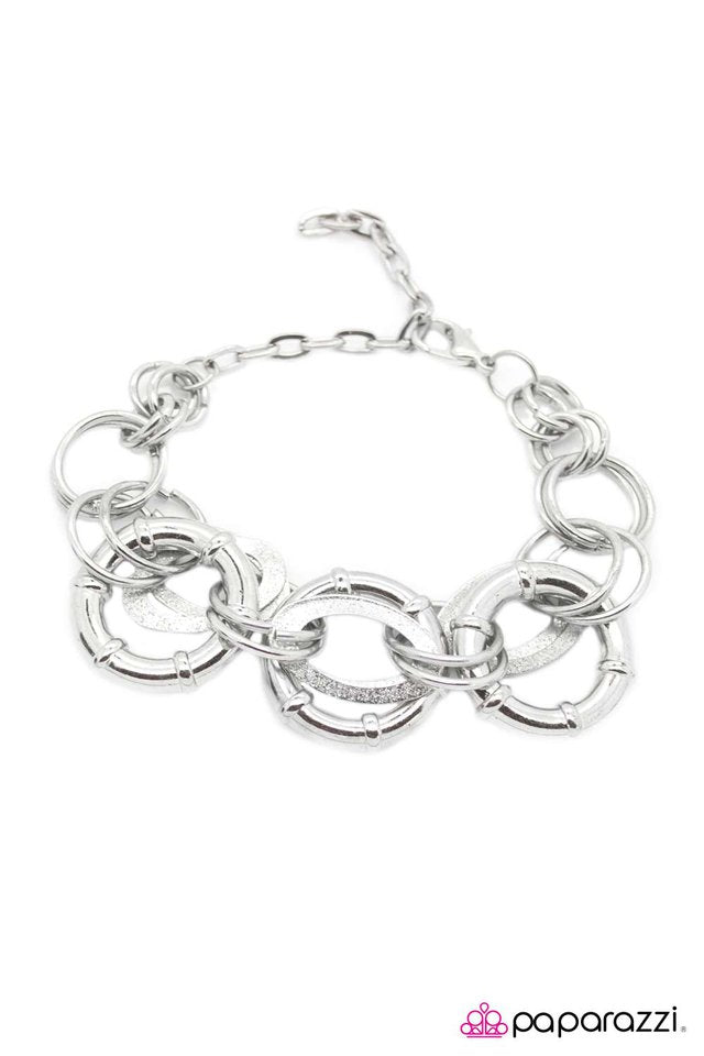 Paparazzi ♥ Two If By Sea - Silver ♥ Bracelet