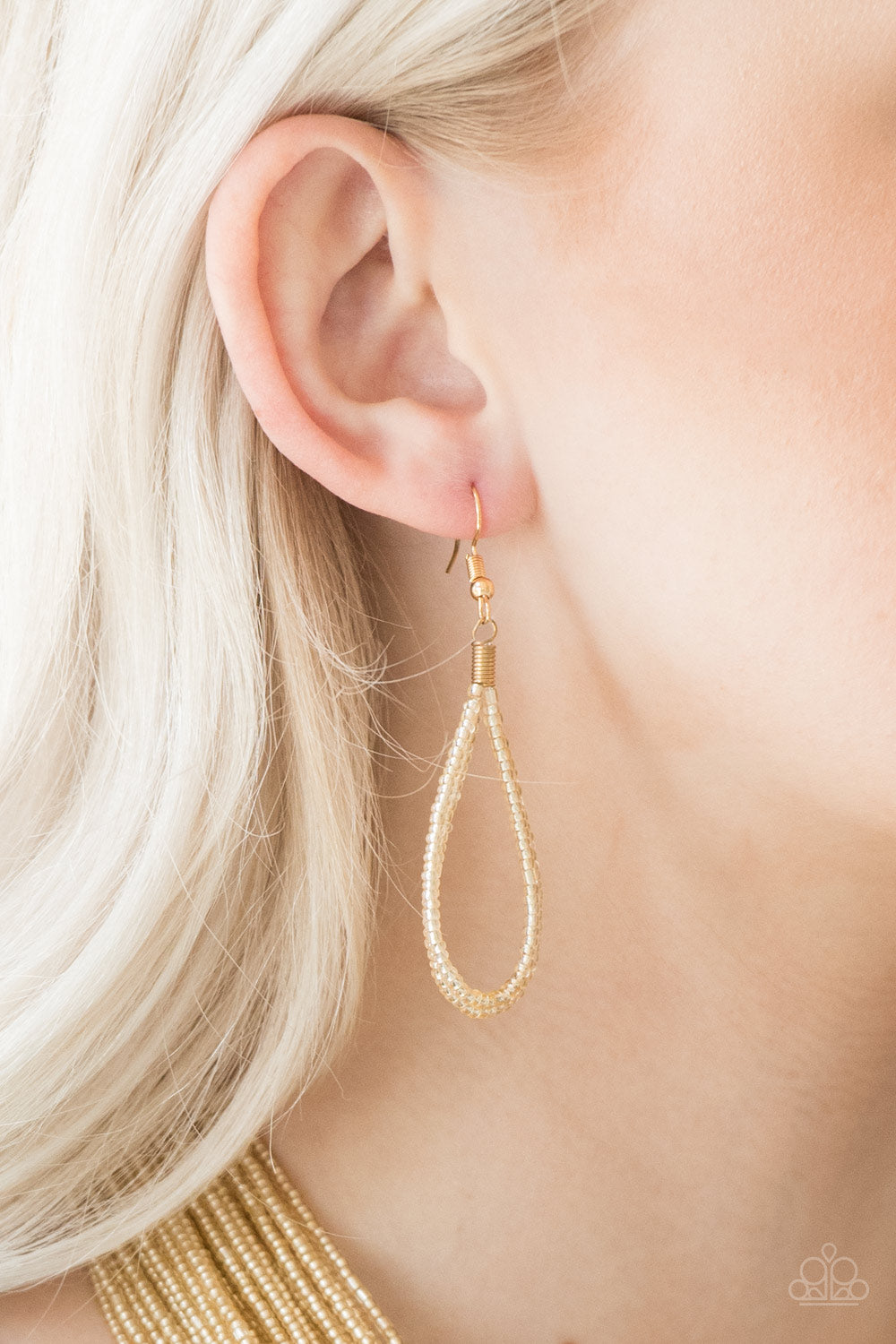 Paparazzi ♥ Streaming Starlight - Gold ♥  Necklace