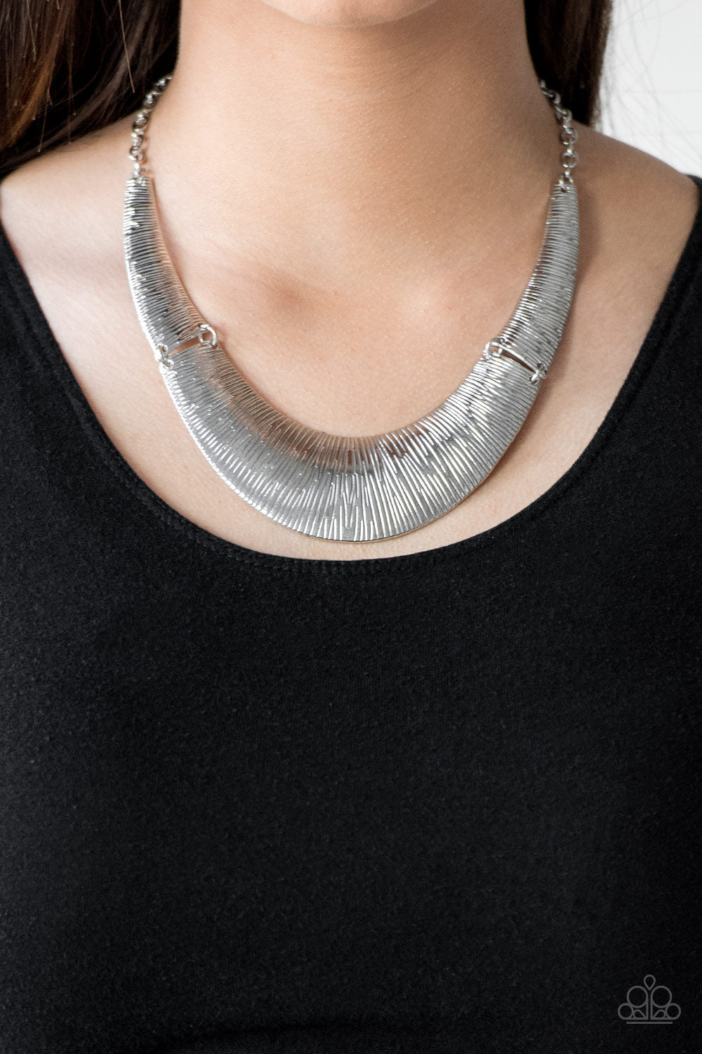 Paparazzi ♥ Feast or Famine - Silver ♥  Necklace
